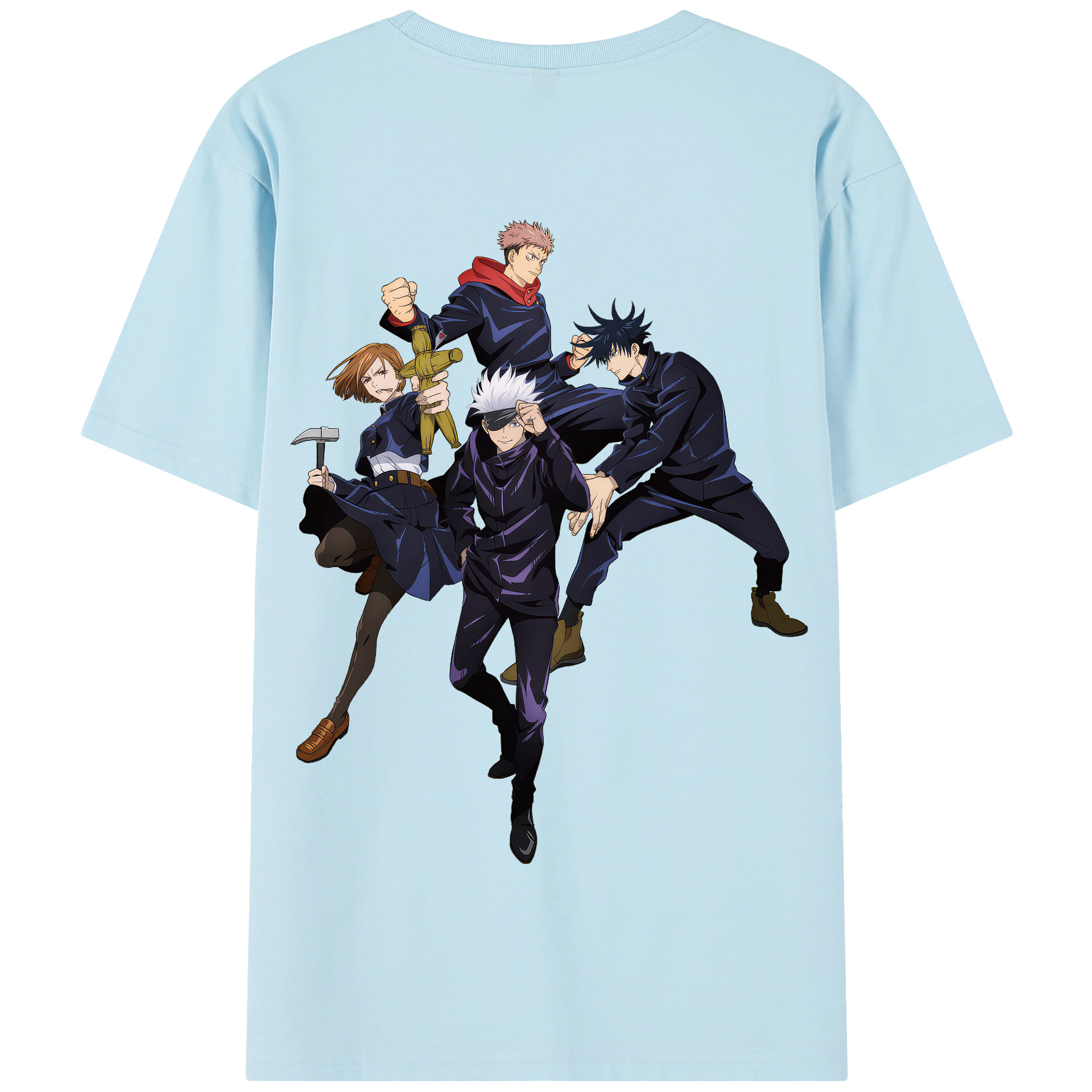 （画像用） 呪術廻戦 Jujutsu Kaisen 綿100％半袖Tシャツ（背面プリント）